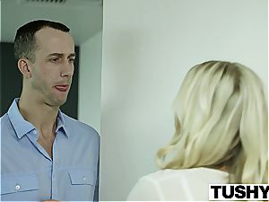 TUSHY Bosses wifey Karla Kush first Time anal invasion With the Office secretary