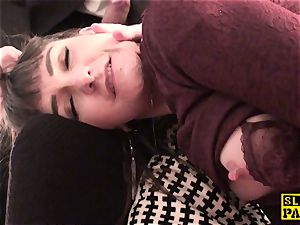 Fingerfucked slave tramp disciplined by her maledom