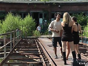 blondie assfuck fisted and flogged outdoor