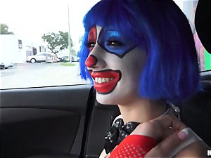 lollipop luving clown Mikayla Mico poking in public